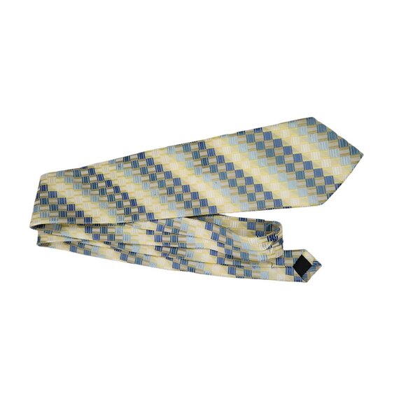 Modern Elements Mens Geometric Patterned Tie - Picture 7 of 8
